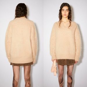 NWT Acne Studios beige brushed sweater